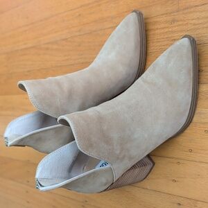 Steve Madden Beige Ankle Booties